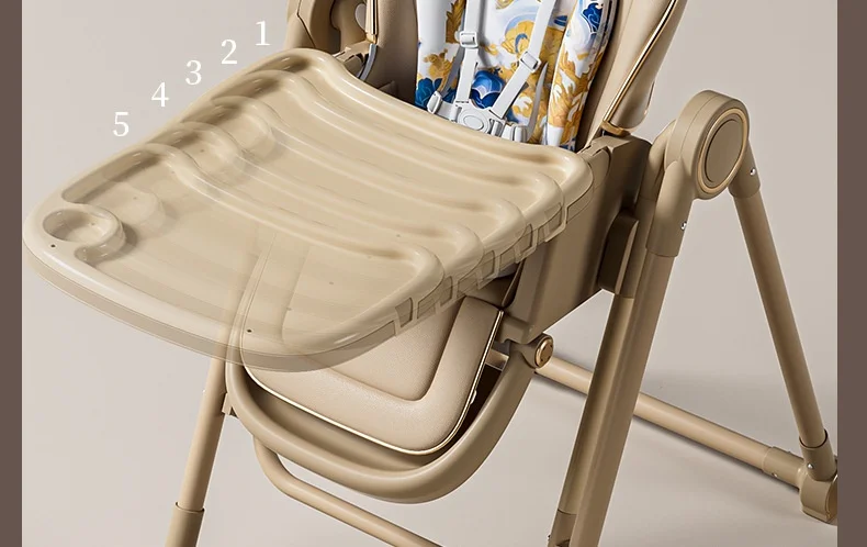 Multifunction Children Dining Chair Adjustable 2-in-1 Smooth Cardan Wheel Foldable Toddler Reclining Chair Highchair for Baby Multifunction Children Dining Chair Adjustable 2-in-1 Smooth Cardan Wheel Foldable Toddler Reclining Chair Highchair for Baby