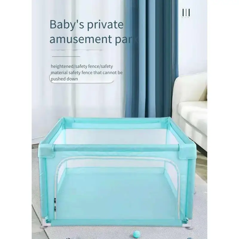 Baby Playpen Safety Gate with Side Door Indoor Outdoor Playard for Toddlers Infant Home Protection Soft Padded Walls