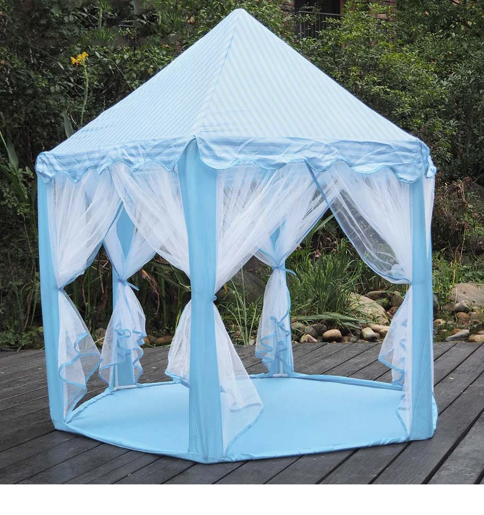 Portable Kids Toy Tipi Tent Princess Pink Girl Castle Play House Children Small House Folding Playtent Party Castle Child Room