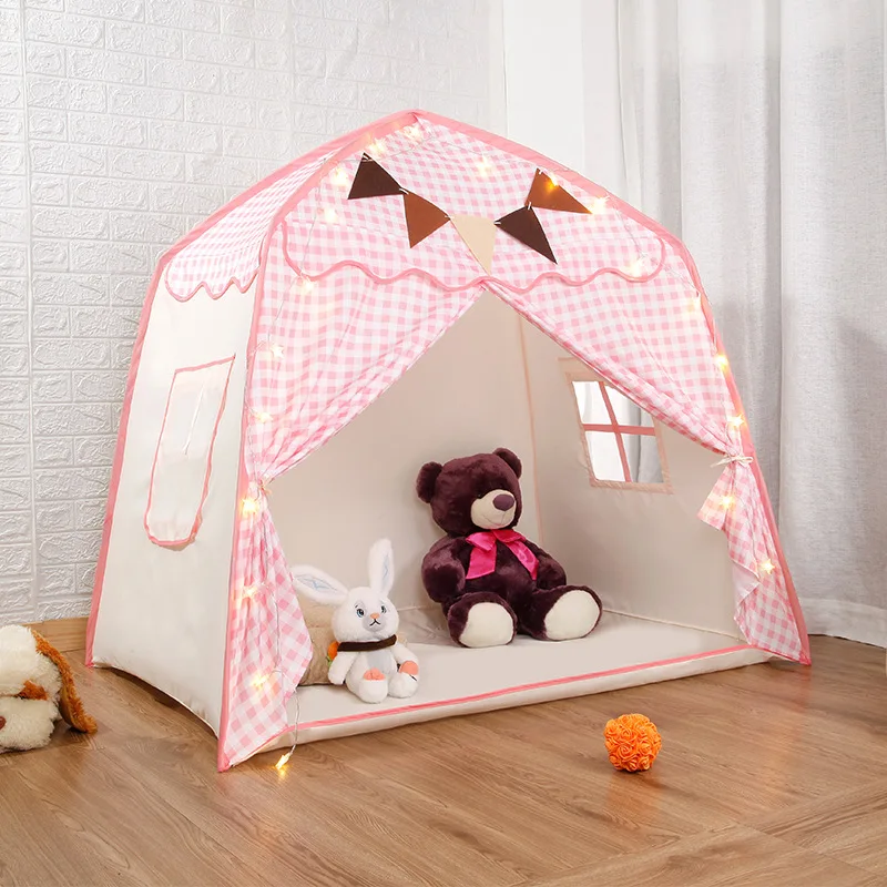 Kids Play Tent for Boys Girls Princess Castle Playhouse Indoor Outdoor Children's Toy House for Toddlers Tent Gift