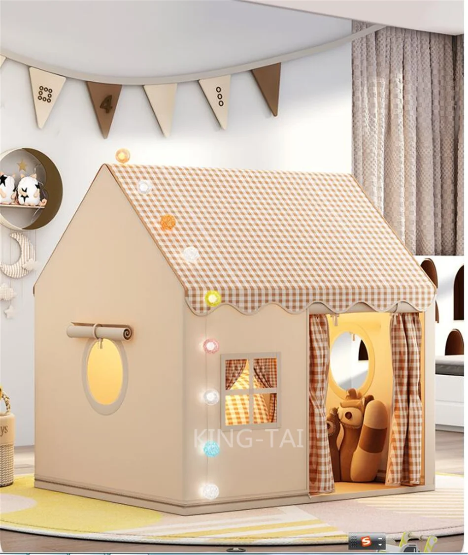 Children Play Tent Princess Castle House Child Room Cartoon Indoor Outdoor Playhouse Folding Decor Tent Toy Christmas Gift Girls
