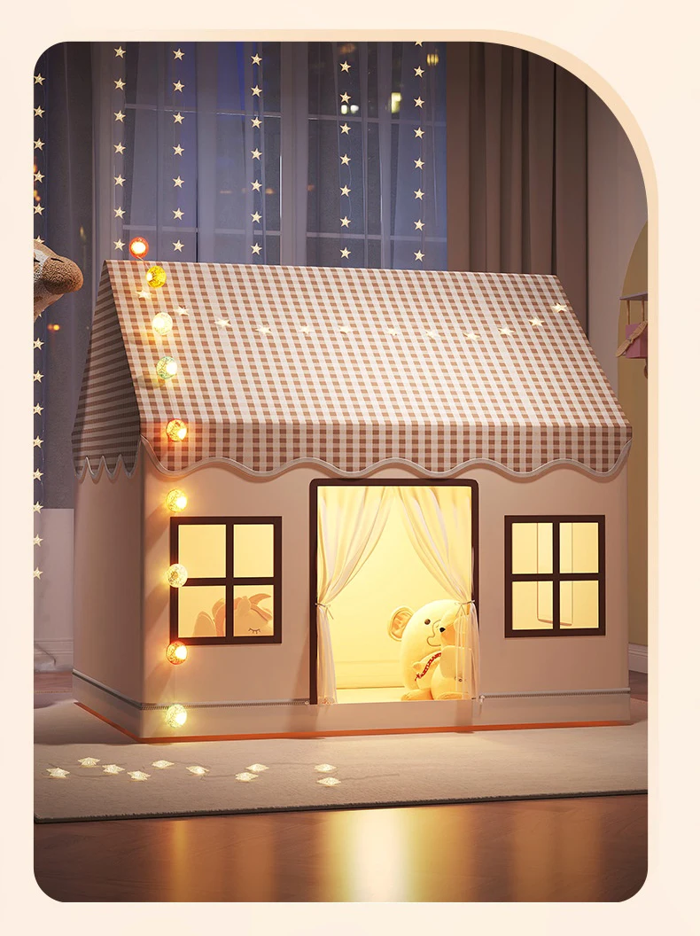 INS Style Kids Play Tent Indoor Princess Castle & Dream House Toy for Boys Girls Portable Baby Game Room Cottage Cute Gift