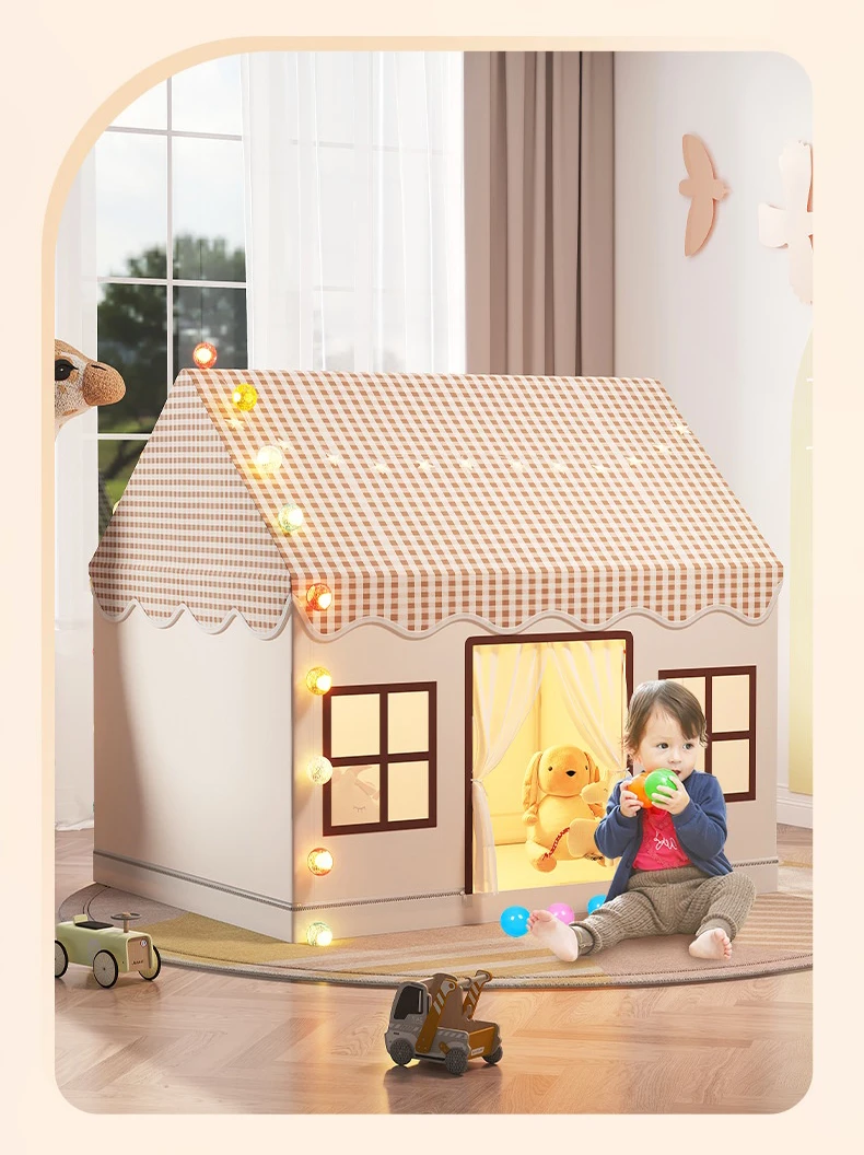 INS Style Kids Play Tent Indoor Princess Castle & Dream House Toy for Boys Girls Portable Baby Game Room Cottage Cute Gift