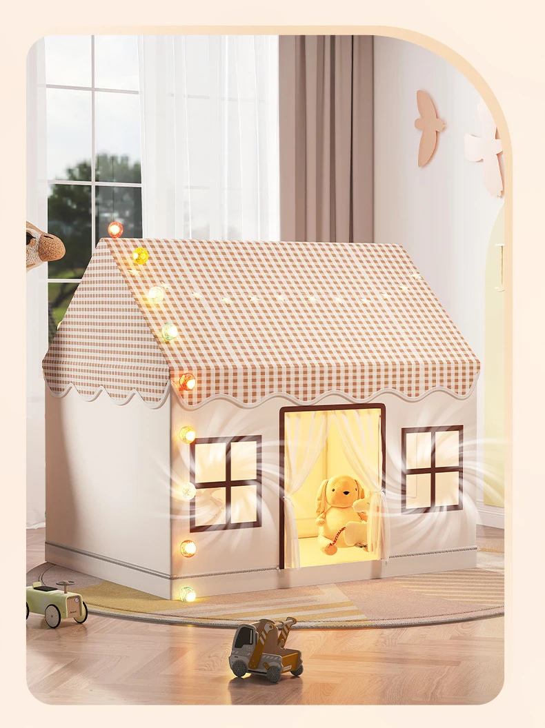 INS Style Kids Play Tent Indoor Princess Castle & Dream House Toy for Boys Girls Portable Baby Game Room Cottage Cute Gift