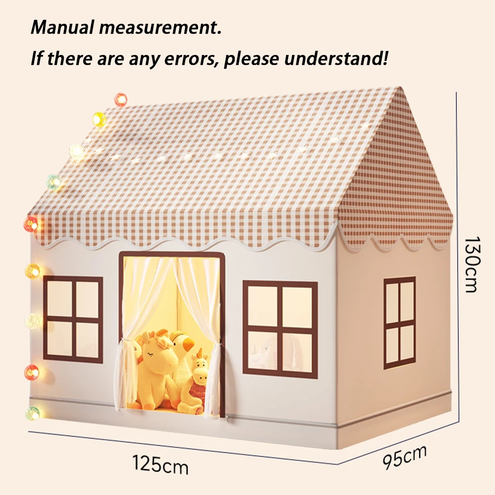 INS Style Kids Play Tent Indoor Princess Castle & Dream House Toy for Boys Girls Portable Baby Game Room Cottage Cute Gift