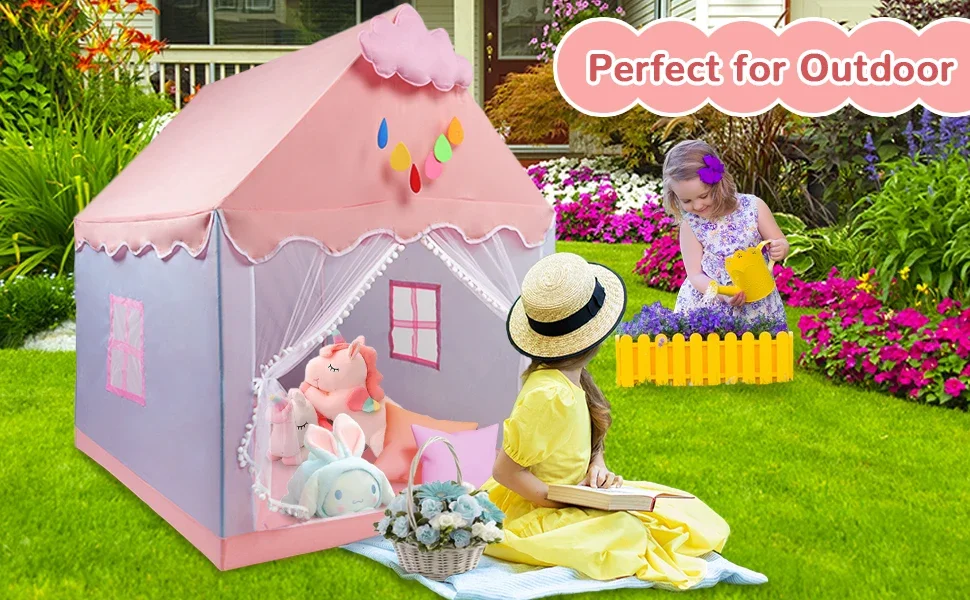 3 Color Baby Tent Portable Folding Secret Haven Children's Girls Boys Play House Indoor Outdoor Princess House Shelter Toy Tents