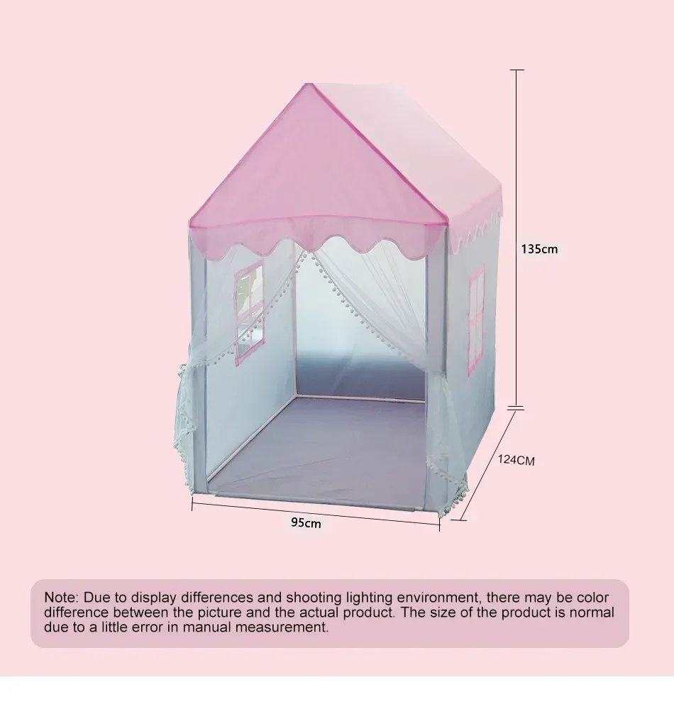 3 Color Baby Tent Portable Folding Secret Haven Children's Girls Boys Play House Indoor Outdoor Princess House Shelter Toy Tents