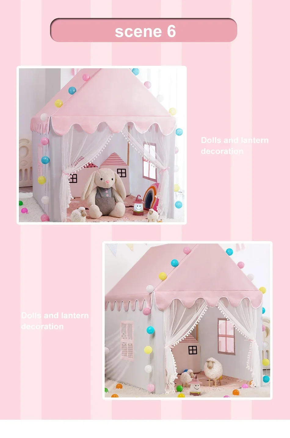 3 Color Baby Tent Portable Folding Secret Haven Children's Girls Boys Play House Indoor Outdoor Princess House Shelter Toy Tents