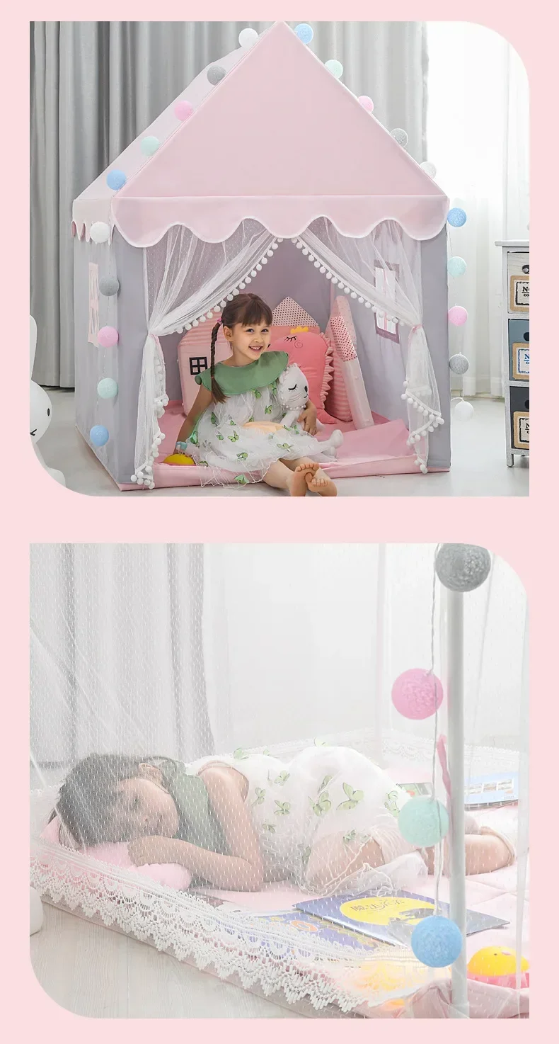 3 Color Baby Tent Portable Folding Secret Haven Children's Girls Boys Play House Indoor Outdoor Princess House Shelter Toy Tents